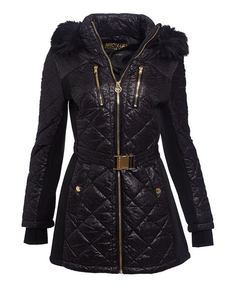 michael kors black winter jacket|michael kors winter jacket women's.